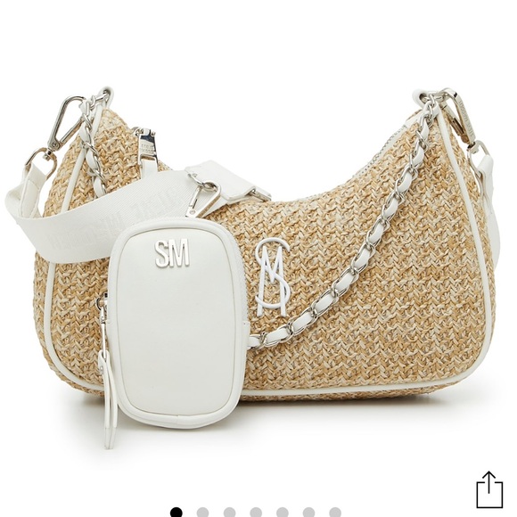 Steve Madden Handbags - NWT Steve Madden Tetra Straw Crossbody